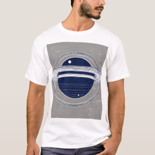 Camiseta Planeta anelado cósmico.