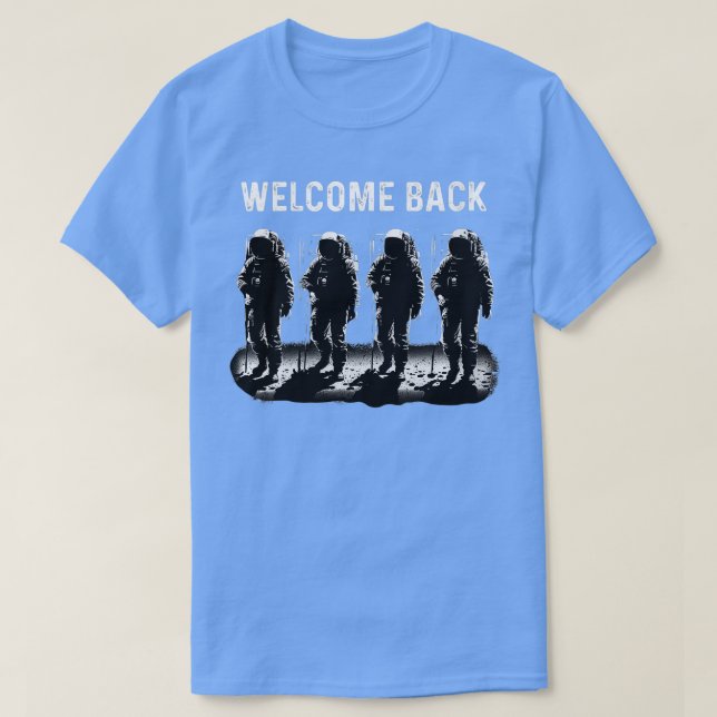 Camiseta Planeta Astronauta da Missão Astronauta Womens 202 (Frente do Design)