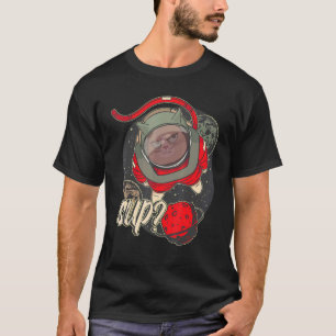 Camiseta Planeta Astronauta Espaço Gato Crianças Astrologia