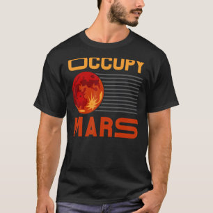 Camiseta Planeta Astronômico do Telescópio Occupy Mars