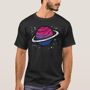 Camiseta Planeta Bissexual Saturn Bi Pride Flag Lgbtq Men W