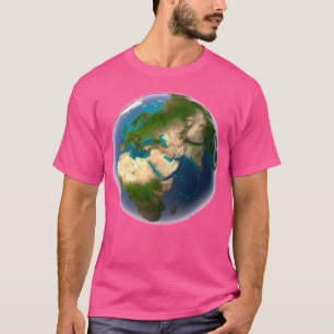 Camiseta Planeta de Mapa do Mundo da Terra