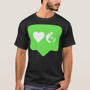 Camiseta Planeta do Amor Verde Terra