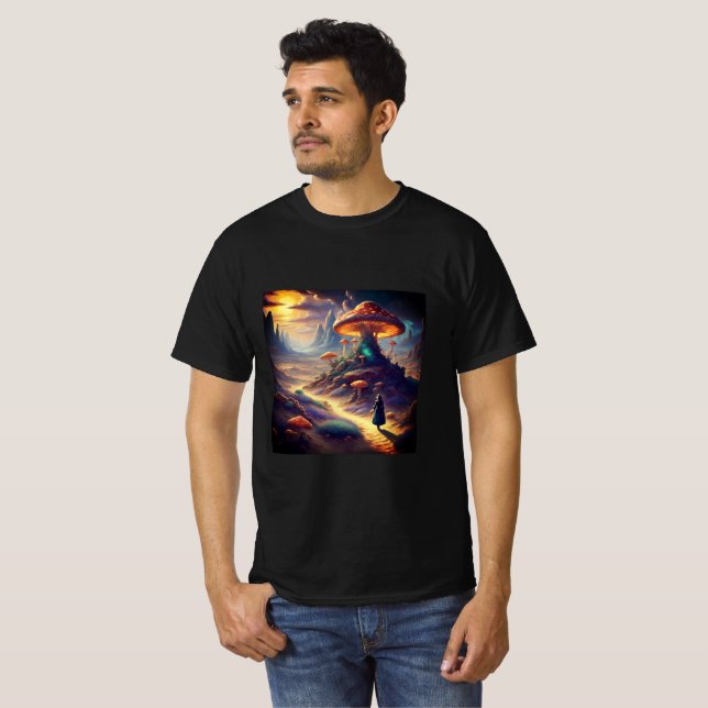 Camiseta Planeta do Cogumelo Mágico (Frente Completa)