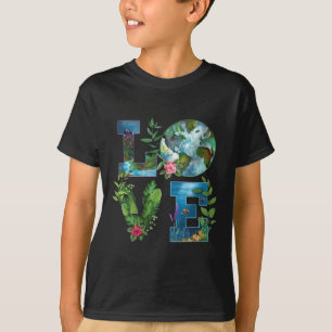 Camiseta Planeta do Dia da Terra Aniversário do Dia da Terr