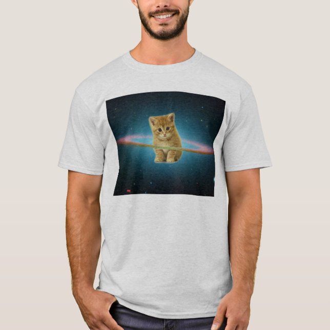 Camiseta Planeta do gatinho do Supernova (Frente)