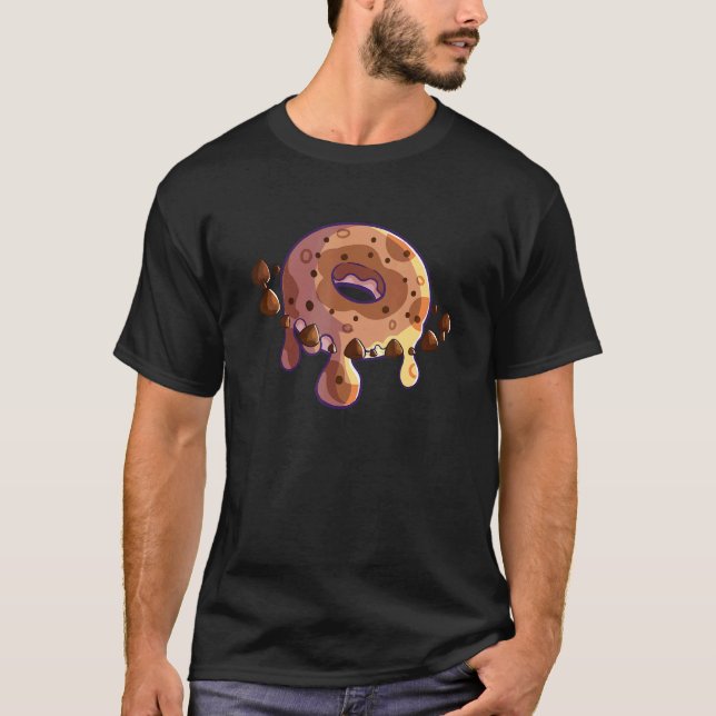 Camiseta Planeta Donut com Chips de Chocolate Com Lua de Ch (Frente)