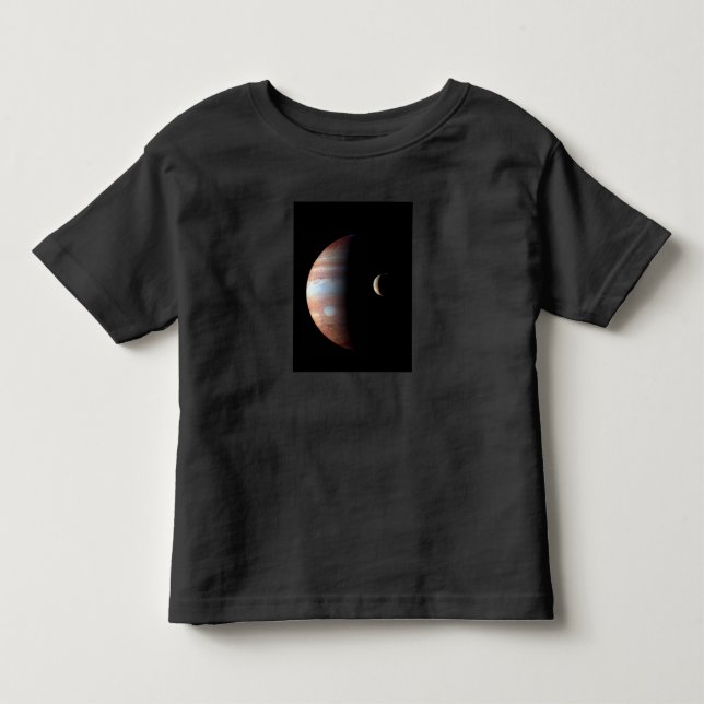 Camiseta Planeta Gás Júpiter e Lua Galileu (Frente)