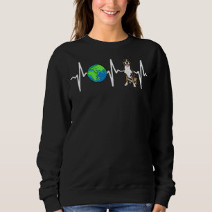 Camiseta Planeta Global Terra Grande Cachorro Suíço Ouvido