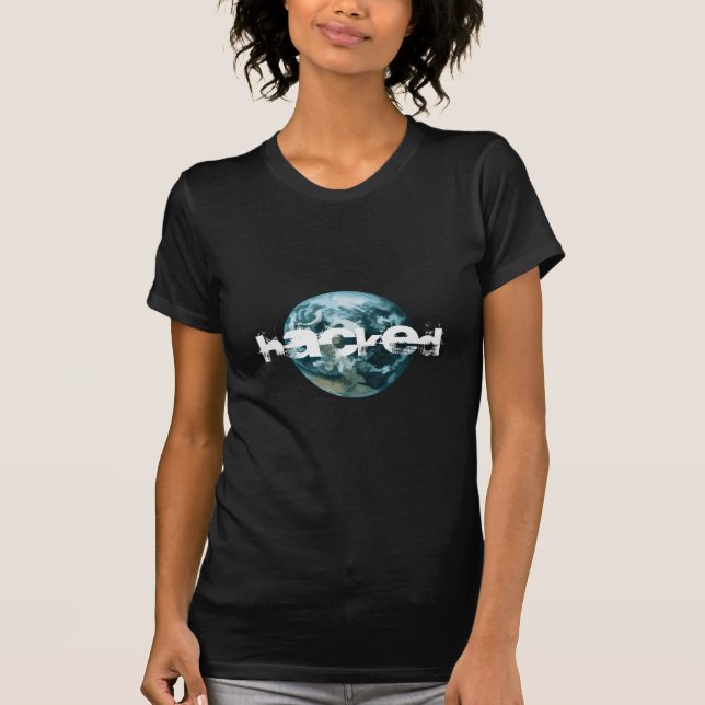 Camiseta Planeta Hackeado Terra (Frente)