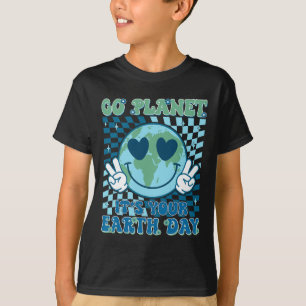 Camiseta Planeta Ir É o Dia da Terra Annive do Planeta Hipp
