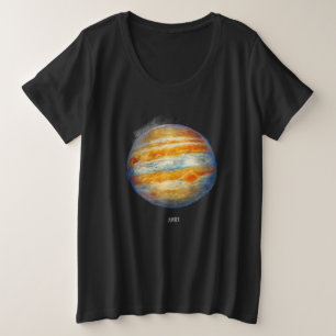 Camiseta Planeta Júpiter Trabalho de arte - Ilustração do E