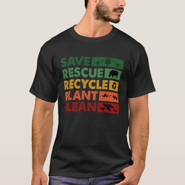 Camiseta Planeta Limpo E da Fábrica de Reciclares de Salvam (Frente)