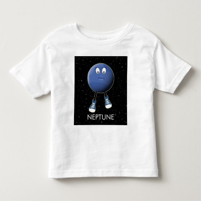 Camiseta Planeta Netuno e Estrelas (Frente)