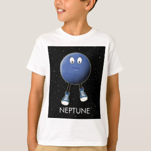 Camiseta Planeta Netuno e Estrelas