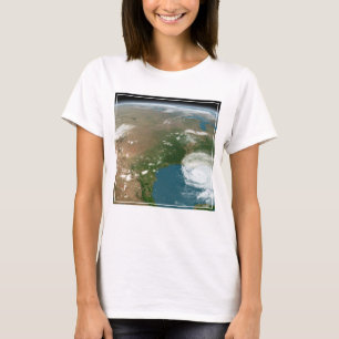 Camiseta Planeta Panorâmico Terra E Os Eua.