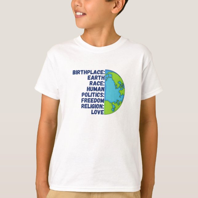Camiseta Planeta Pessoas sobre Liberdade Religiosa (Frente)