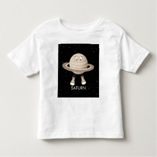 Camiseta Planeta Saturno e estrelas