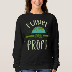 Camiseta Planeta sobre o Lucro da Terra Ambiental