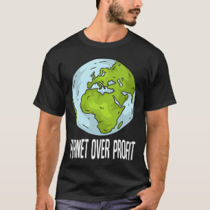 Camiseta Planeta Sobre Reciclar De Lucro Salvar O Ambiente