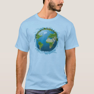 Camiseta Planeta Terra com Animais