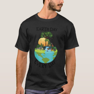 Camiseta Planeta Terra Dia a Dia Homens de Animais Ambienta