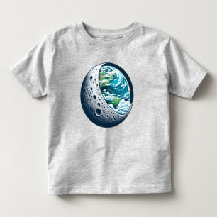 Camiseta Planeta Terra e Sua Lua: Unisex Maravilha Celestia