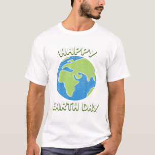 Camiseta Planeta Terra Feliz do Dia da Terra