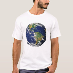 Camiseta Planeta Terra - O Mármaco Azul (Américas) T-Sh