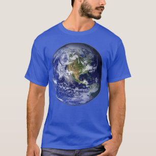 Camiseta Planeta Terra Terra América do Norte Espaço do G