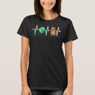 Camiseta Planeta Terra Terra Nórdica Terrier Cão de Pulso C