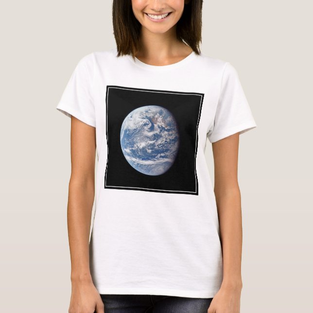 Camiseta Planeta Terra Tirada Pela Tripulação Apollo 11. (Frente)