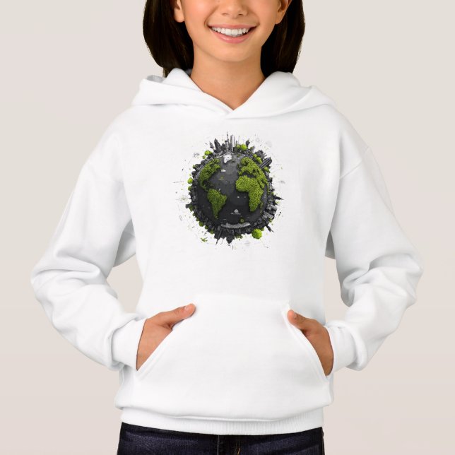 Camiseta Planeta Terra Verde  (Frente)