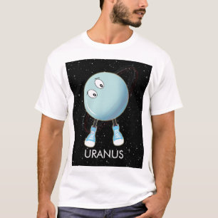 Camiseta Planeta Urano e Estrelas