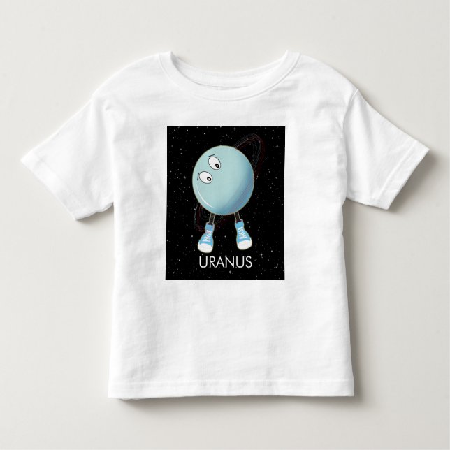 Camiseta Planeta Urano e Estrelas (Frente)