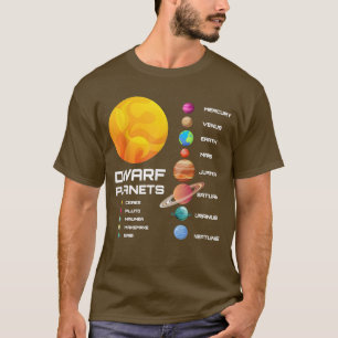 Camiseta Planetas Anões Anões - Sistema Solar Planetas Anõe