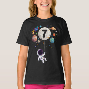 Camiseta Planetas Astronautas de 7 Anos Astronauta 7 Astron