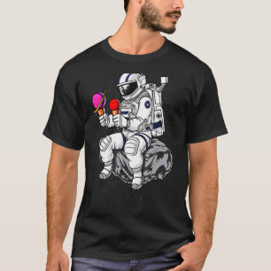 Camiseta Planetas Astronautas Espaciais Sorvete Ciência Cós