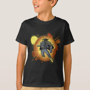 Camiseta Planetas Astronautas Espaço de Ciência do Astronau