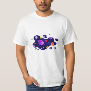 Camiseta Planetas Coloridos
