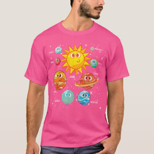 Camiseta Planetas Cutos Astronomia Espacial Viagem