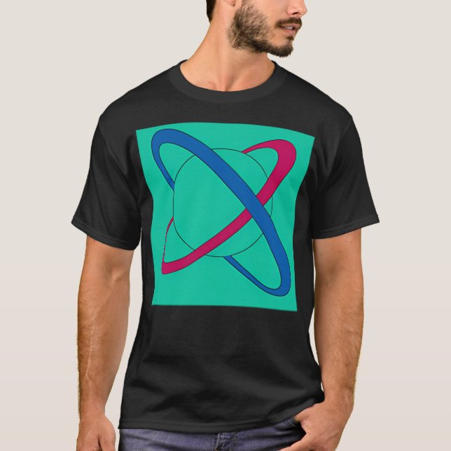 Camiseta Planetas de Saturno Coloridos (Frente)