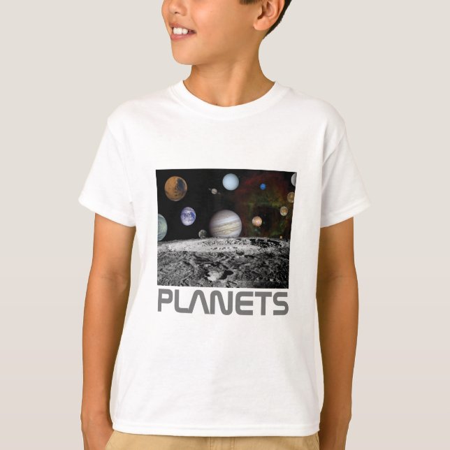 Camiseta Planetas do sistema solar (Frente)