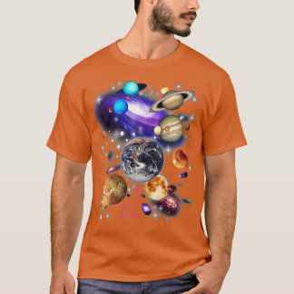 Camiseta Planetas do sistema solar