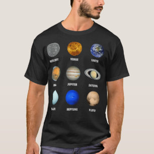 Camiseta Planetas do Sistema Solar