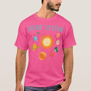 Camiseta Planetas do Sistema Solar Astronomia Espacial Masc
