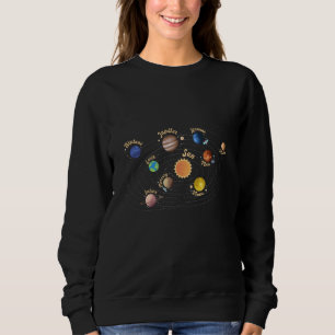 Camiseta Planetas do Sistema Solar Crianças Conhecem o Espa