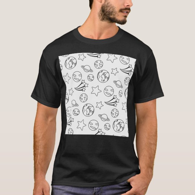 Camiseta Planetas E Estrelas (Frente)