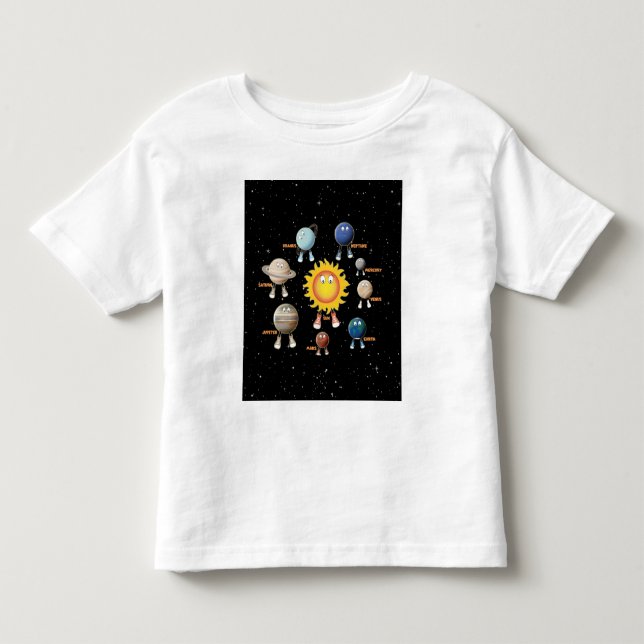 Camiseta Planetas e Sistema Solar (Frente)
