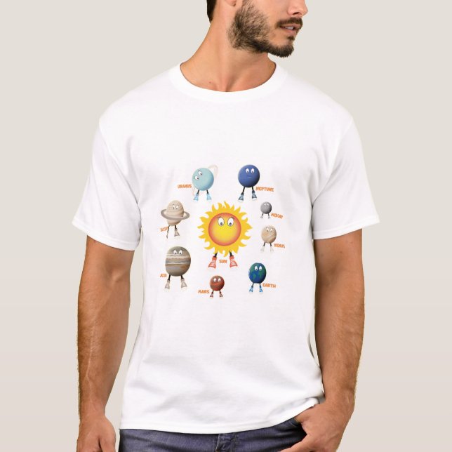 Camiseta Planetas e Sistema Solar (Frente)